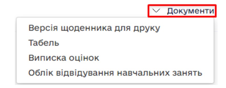 Функціонал «Документи»